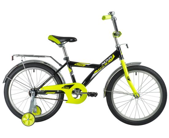 Детский велосипед Novatrack Astra 20” (чёрный), Цвет: Черный