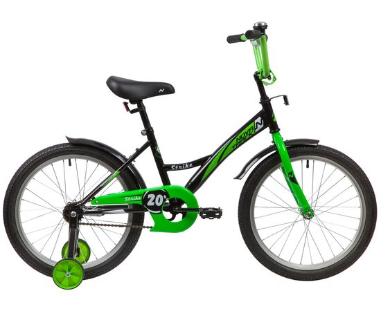 Детский велосипед Novatrack Strike 20” (черный-зелёный), Цвет: Зелёный
