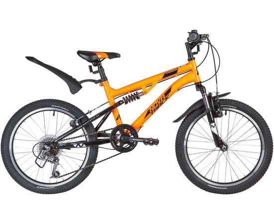 Подростковый велосипед Novatrack Titanium 6.V 20" (оранжевый), Цвет: Оранжевый