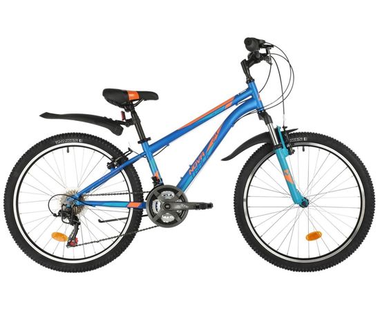 Подростковый велосипед Novatrack Action 18.V 24" (синий), Цвет: Синий, Размер рамы: 11"
