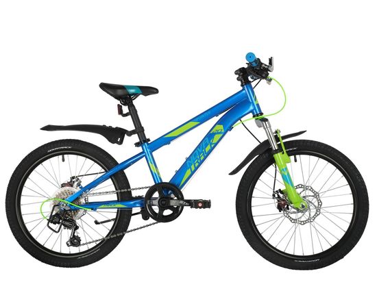 Подростковый велосипед Novatrack Pointer 6.D 20" (синий), Цвет: Синий