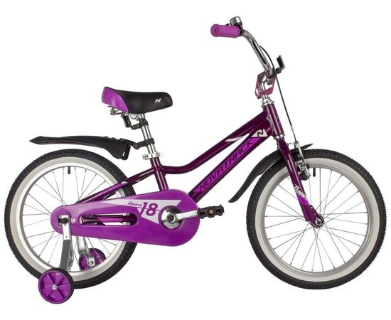 Детский велосипед Novatrack Novara 18” new (фиолетовый), Цвет: Фиолетовый