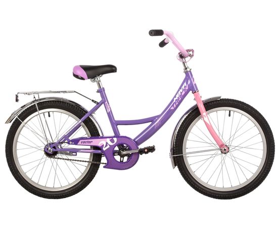 Детский велосипед Novatrack Vector 20" new (фиолетовый), Цвет: Фиолетовый