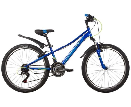 Подростковый велосипед Novatrack Valiant 18.V new 24" (синий), Цвет: Синий, Размер рамы: 10"