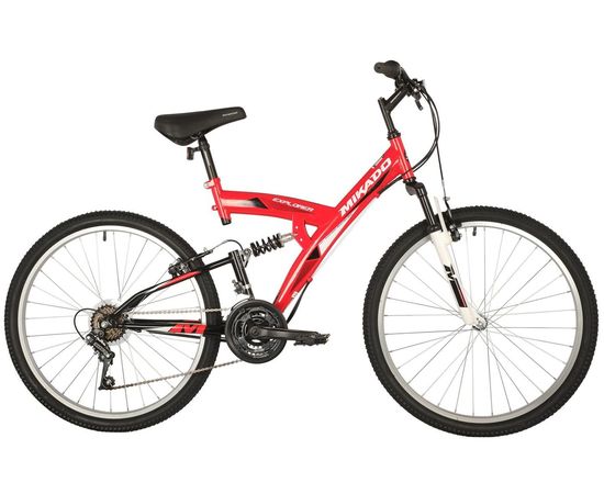 Велосипед Mikado Explorer 26" (красный), Цвет: Красный, Размер рамы: 18"