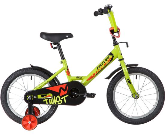 Детский велосипед Novatrack Twist 16” (зелёный), Цвет: Зелёный