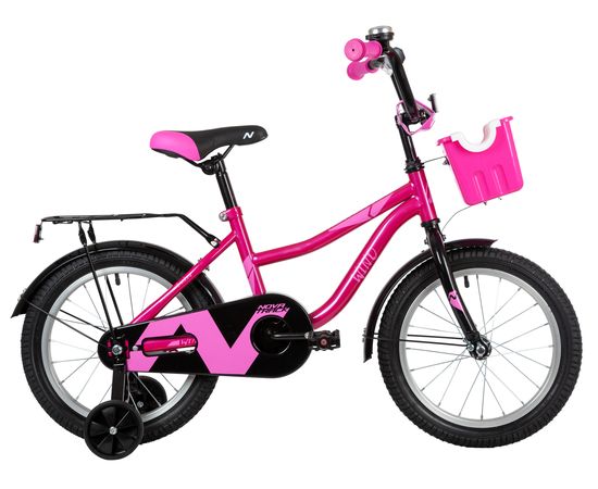 Детский велосипед Novatrack Wind Girl 16” new (фуксия), Цвет: Розовый