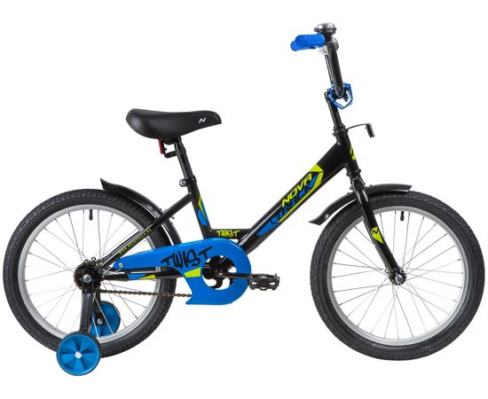 Детский велосипед Novatrack Twist 18” (черный), Цвет: Черный