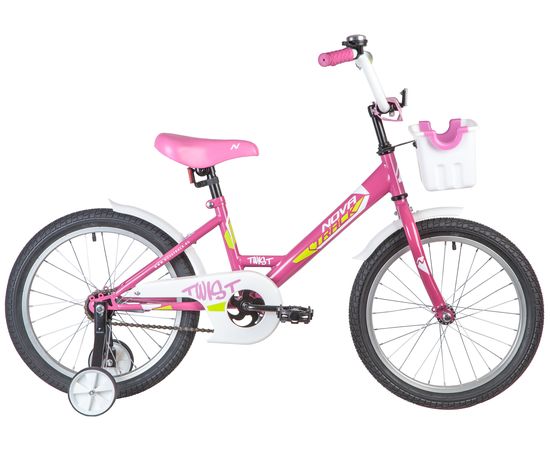 Детский велосипед Novatrack Twist 18” (розовый), Цвет: Розовый