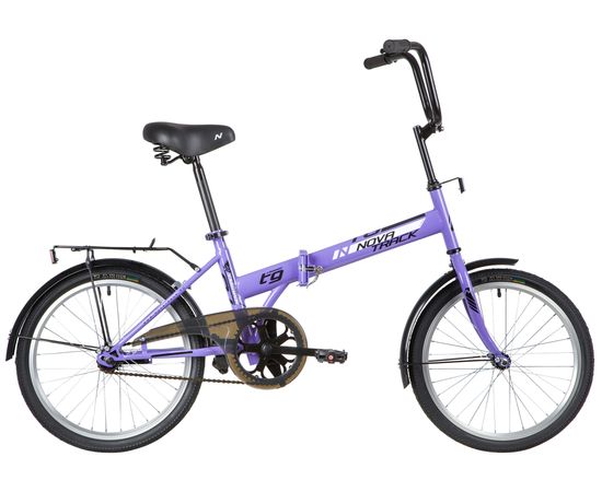 Складной велосипед Novatrack TG-20 classic 1.1 (фиолетовый), Цвет: Фиолетовый