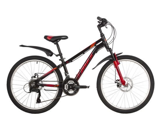 Велосипед Foxx Atlantic D 24" (черный), Цвет: Черный, Размер рамы: 12"