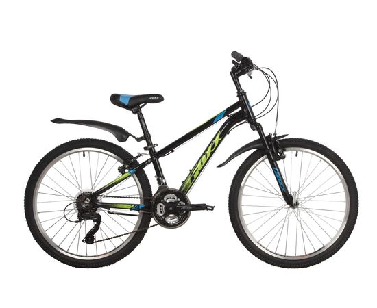 Велосипед Foxx Atlantic 24" (черный), Цвет: Черный, Размер рамы: 12"