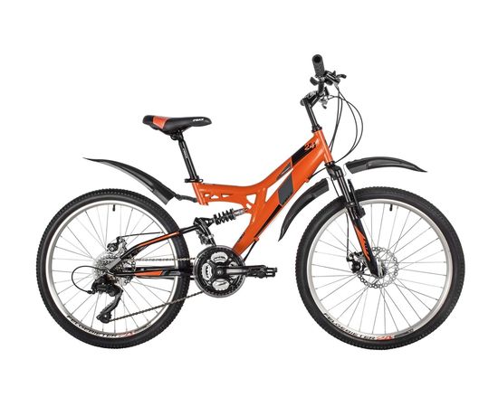 Велосипед Foxx Freelander 24" (оранжевый), Цвет: Оранжевый, Размер рамы: 14"