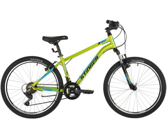 Подростковый велосипед Stinger Element Std 24" (зеленый), Цвет: Зелёный, Размер рамы: 12"