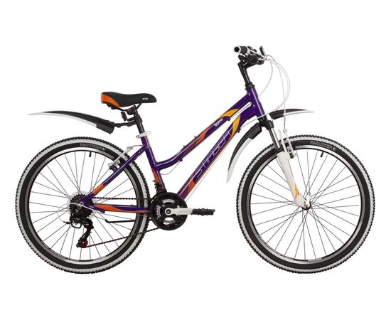 Подростковый велосипед Stinger Laguna 24" new (фиолетовый), Цвет: Фиолетовый, Размер рамы: 12"