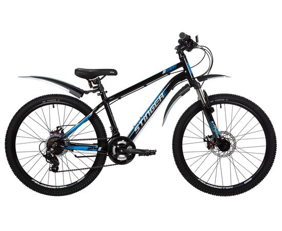 Подростковый велосипед Stinger Element Evo 24" new (черный), Цвет: Черный, Размер рамы: 12"