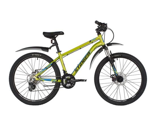 Подростковый велосипед Stinger Element Evo 24" new (зеленый), Цвет: Зелёный, Размер рамы: 14"