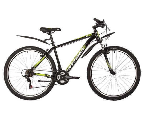 Горный велосипед Stinger Caiman 27.5" new (черный), Цвет: Черный, Размер рамы: 16"