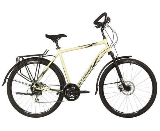 Велосипед Stinger Horizont Evo 700C (бежевый), Цвет: Бежевый, Размер рамы: 56 см