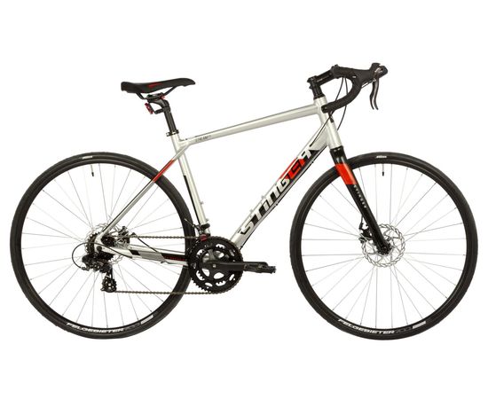 Шоссейный велосипед Stinger Stream Std 700C (серебристый), Цвет: Серый, Размер рамы: 58 см