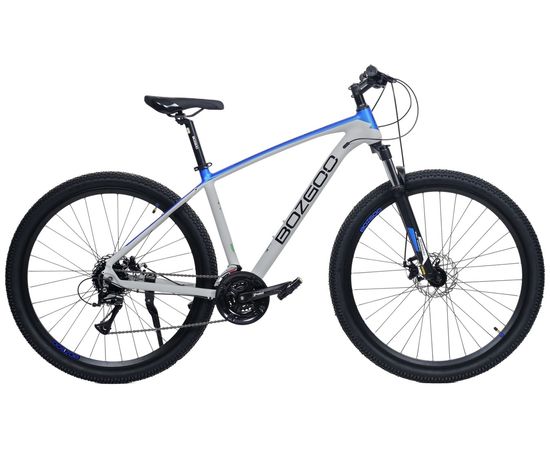 Горный велосипед Bozgoo Superior 29" (серый/синий), Цвет: Серый, Размер рамы: 19"