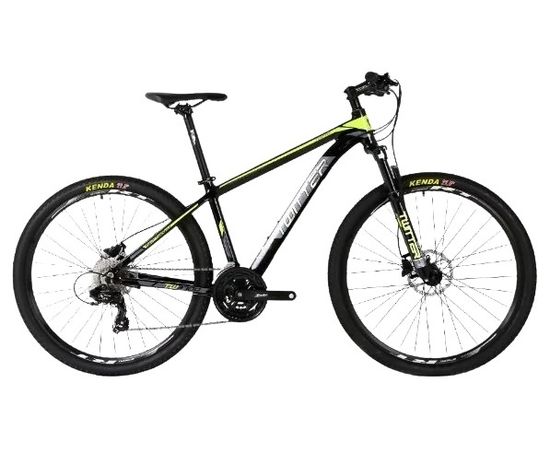 Горный велосипед Twitter TW 3900 Pro 27.5" TY-300-24S (2022, чёрно-зелёный), Цвет: Зелёный, Размер рамы: 15,5"