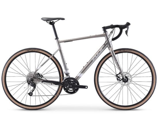 Гравийный велосипед Fuji Jari 2.5 28 (2023, матовый серый), Цвет: Серый, Размер рамы: 57,5 см